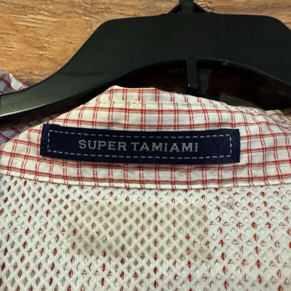 Columbia PFG Super Tamiami 2XL? Vented Fishing LS Button Up Shirt Red Check - Picture 3 of 10